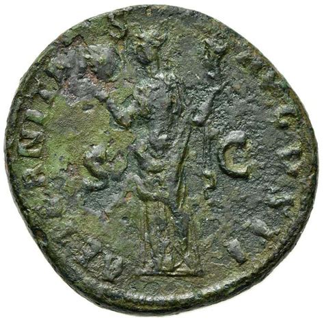 Dupondius Hadrian Aeternitas Avgvsti S C Aeternitas Roman Empire