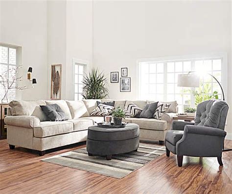 Broyhill Claremont Living Room Collection Gray Sectional Living Room