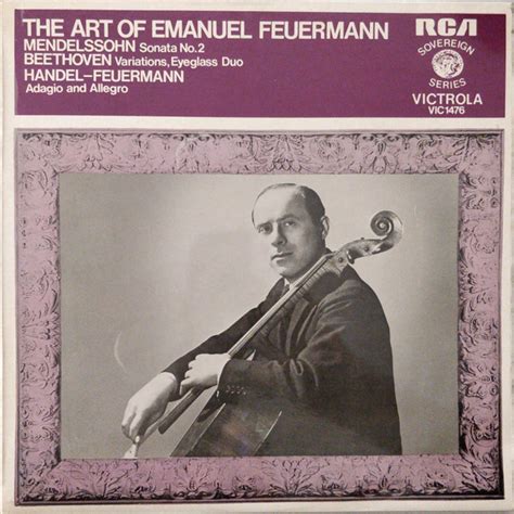 emanuel feuermann the art of emanuel feuermann 1970 vinyl discogs