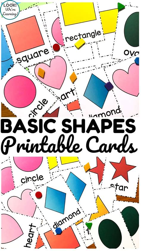 Use These Printable Shape Identification Cards To Help Little Ones Recognize Basic Shapes Free
