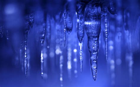 Download Wallpapers Icicles Winter Blue Light Ice For Desktop With