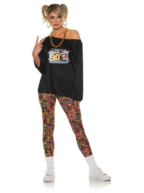 Underwraps Womens All That 90s Fly Girl Costume X Large 16 18
