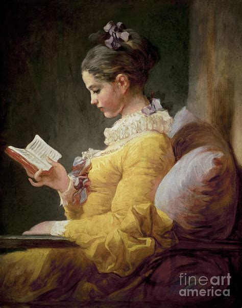 Young Girl Reading Painting By Jeanhonore Fragonard