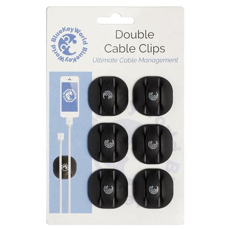 Double Cable Clips Cable Organizer Cord Management Wire