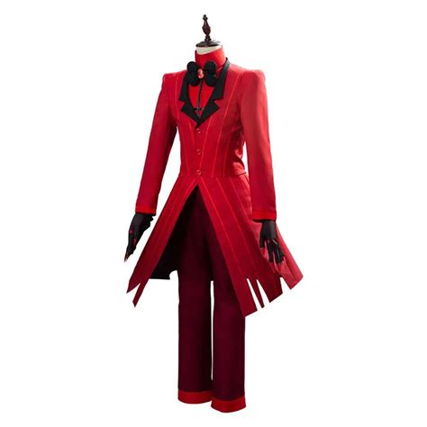 Hazbin Hotel Alastor Cosplay Costume Red Uniform Outfit Full Set Buy