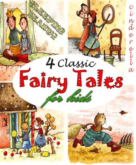 4 Classic Fairy Tales For Kids By Brothers Grimm Charles Perrault