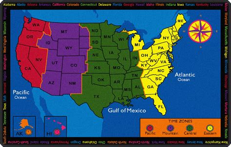 Time Zone Differences United States