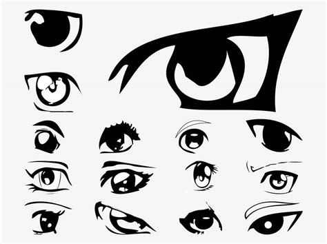 Vector Anime Eyes Vector Art And Graphics