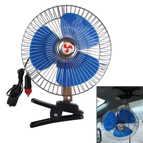 8 Inch Car Fan 12v Vehicle Auto Car Fan Oscillating 25w Cooling Fan Portable Fan For Car With