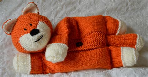 Update your home decor for spring with new spring knits. Fox Pyjama Case Knitting Pattern - Knitting by Post