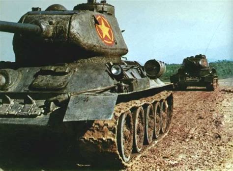 T34 85viet3 North Vietnamese Army Soviet Tank Vietnam