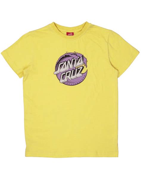 Santa Cruz Youth Stipple Wave Dot T Shirt Shop Online Reef Clothing
