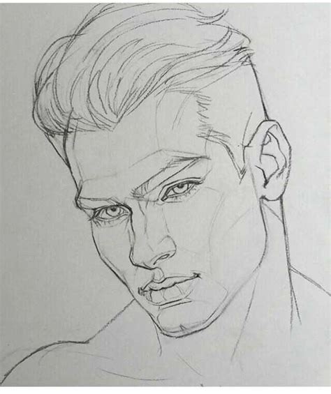 Man Face Drawing Drawing People Face Drawing Male Face Drawing