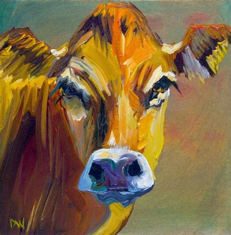Daily Painters Abstract Gallery Artoutwest Cow Cattle