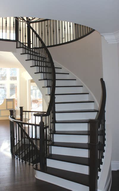 The Curved Staircase Transitional Staircase Toronto By Lindy