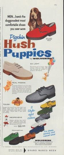1958 Hush Puppies Vintage Ad Most Comfortable Shoes