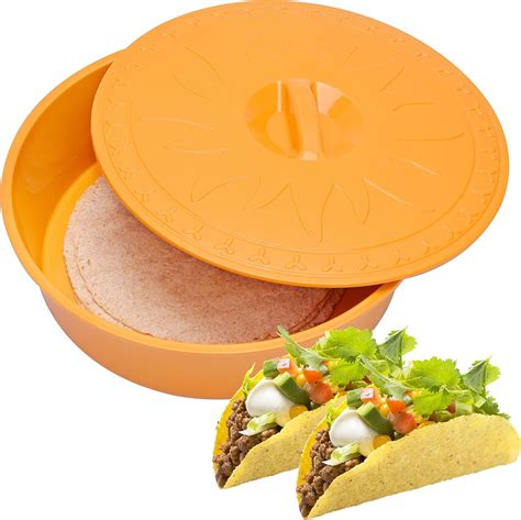 LUVCOSY 1 Pcs Tortilla Warmer 12 Inch Large Taco Warmer Brown