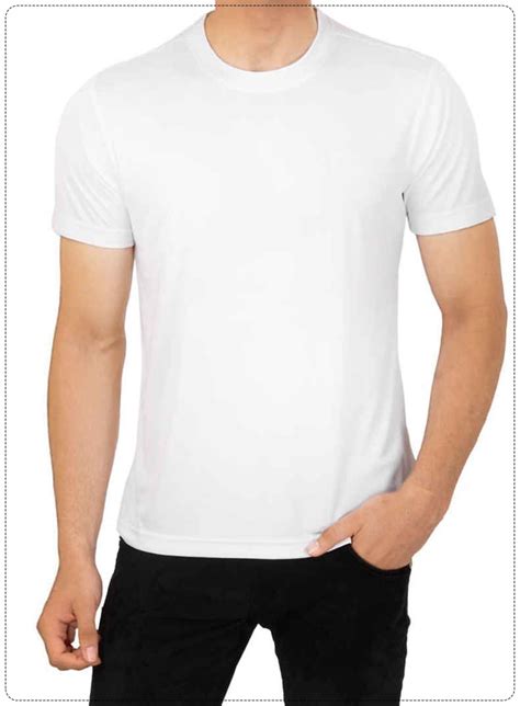 High resolution image has been used to create this layers based. White Round Neck T Shirt