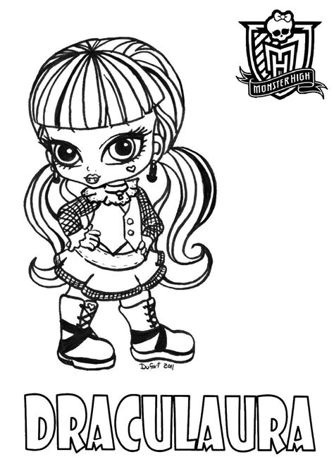 Baby Draculaura By Jadedragonne On Deviantart Monster Coloring Pages
