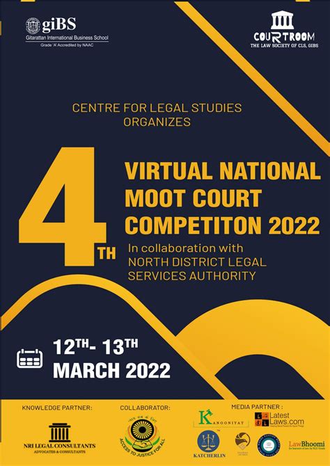 4th National Moot Court Competition By Cls Gibs 12 13 March 2022