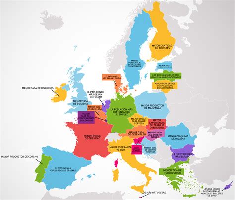 Mapa ¿qué Es Lo Mejor De Cada País De La Unión Europea Rt