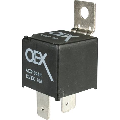 Oex Mini Relay 12v Normally Open 70a Resistor Protected 4 Terminals