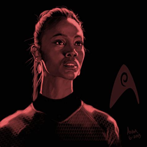 Star Trek Portrait Series 03 Uhura Saldana By Jadamfox On Deviantart