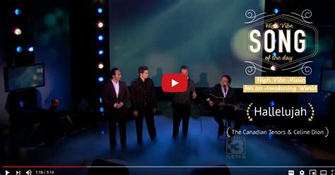 Hallelujah With Celine Dion And The Canadian Tenors