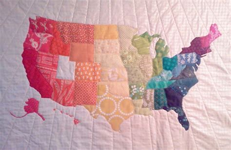 Project Map Quilt Quilts Quilting Crafts