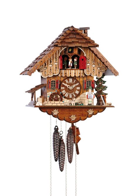 Chalet Style Cuckoo Clock With Musician