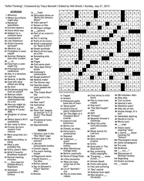Printable is really a digital data file containing graphical layout (often also texts) that could be saved from assorted. Top free printable sunday crossword puzzles | Hunter Blog