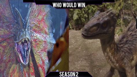 Dilophosaurus Vs Utahraptor Who Would Win S2 Youtube