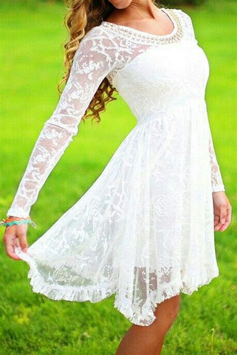 36 Inspiring Cute Spring Dress Ideas Lace White Dress Dresses Cute