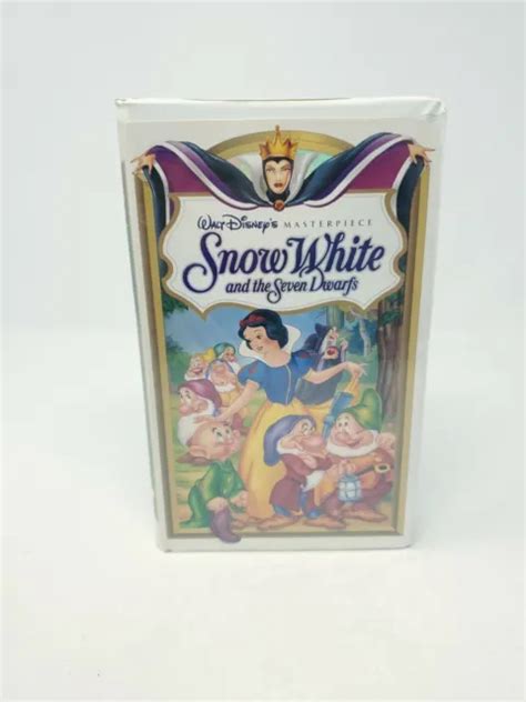 SNOW WHITE AND The Seven Dwarfs VHS Tape Walt Disneys Masterpiece
