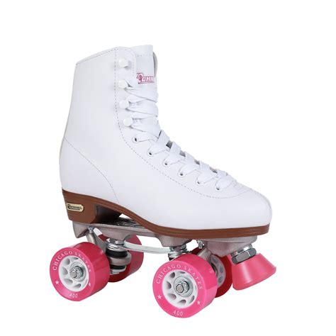 Chicago Ladies Classic Quad Roller Skates White Size 6