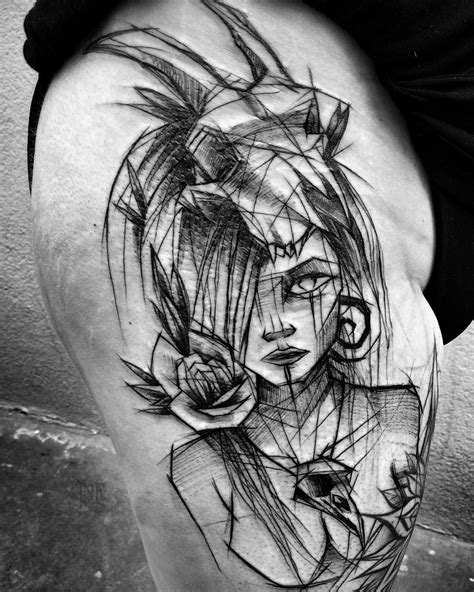 girl,-sketch-work,-leg-tattoo,-tattoo-for-women-tattoo-sketches,-sketch-style-tattoos,-tattoo
