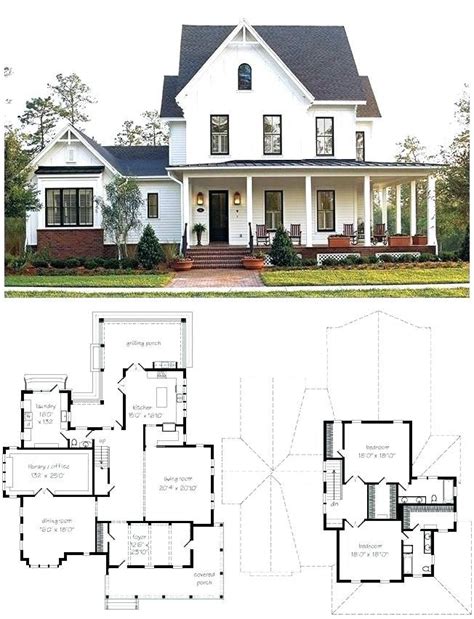 Image Result For Simple Small 2 Story Farmhouse Plans Farmhouse Floor
