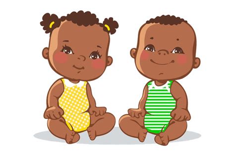 Free Black And White Twin Babies Download Free Clip Art Free Clip Art