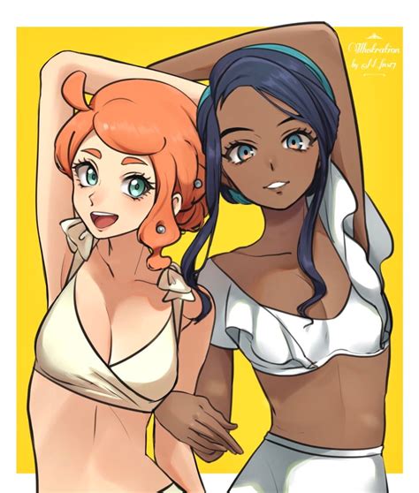 Nessa And Sonia Pokemon And More Drawn By Echizen N Fns Danbooru