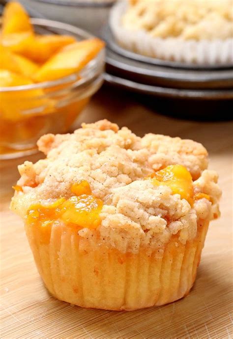 Next pull out a medium size mixing bowl, and briskly stir together the large fresh whole egg, cold fresh. Easy Peach Cobbler Muffins - Cakescottage | Recipe in 2020 ...
