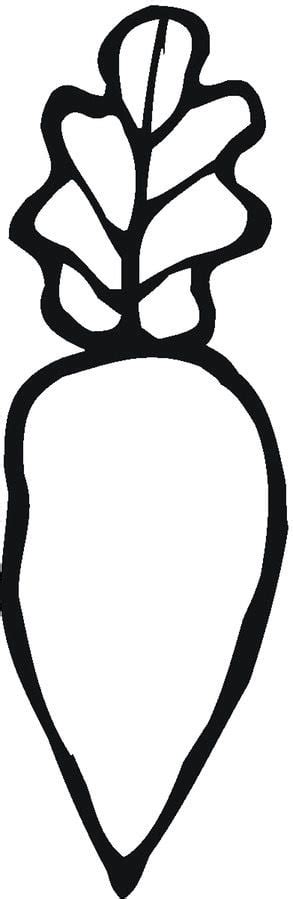 Radish Vegetables For Kids Printable Free Coloring Pages - Motherhood