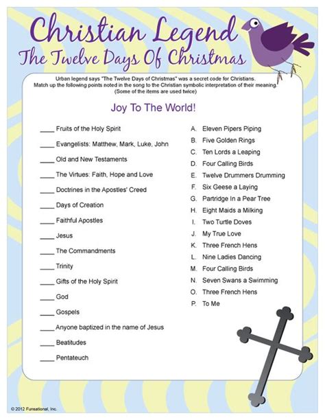 Christian Legend The Twelve Days Of Christmas Christmas Pinterest