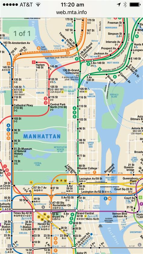 Subway Map Manhattan Ny Subway Map Nyc Subway Map Map