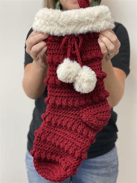 crochet pattern christmas stocking christmas crochet etsy artofit