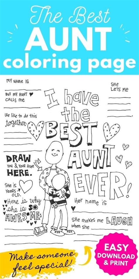 Here's a list of the best unique, easy and advanced coloring pages for adults. Best Aunt Coloring Page in 2020 | Coloring pages, Best ...
