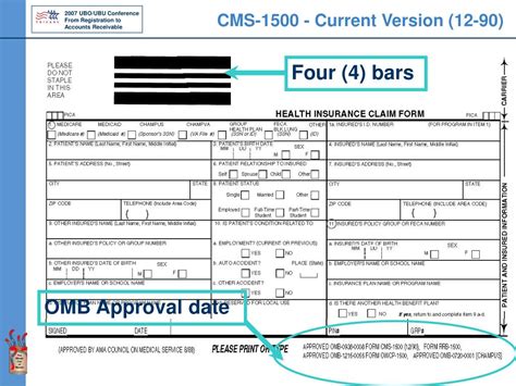 Ppt Briefing New Billing Forms The Ub 04 And New Cms 1500 Date 20
