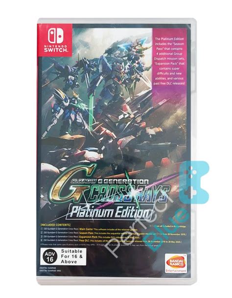 Gra Switch Sd Gundam G Generation Cross Rays Platinum Edition