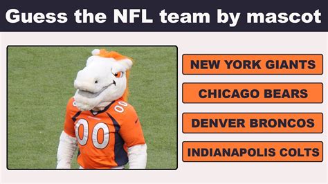 Guess The Nfl Team By Mascot Nfl Team Mascot Challenge Nfl Team