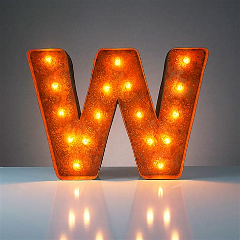Letter W 24 Vintage Marquee Lights Touch Of Modern