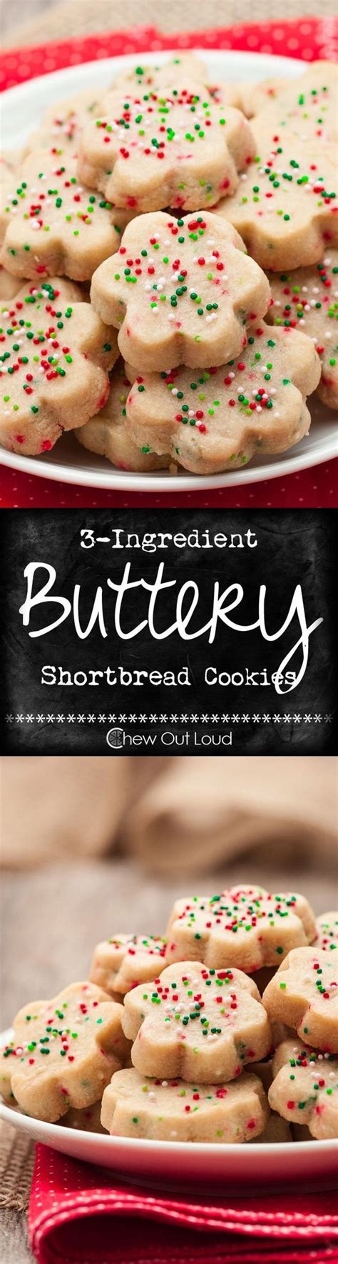 Gingerbread was the first spicy cookie to be recognized as a christmas cookie. 3-Ingredient Buttery Shortbread Cookies | Recipe | Sugar ...